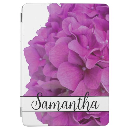 Elegant pink magenta floral hydrangeas roses  iPad air cover