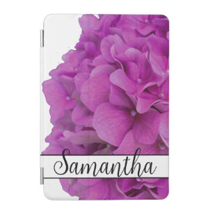 Elegant pink magenta floral hydrangeas roses iPad mini cover