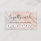 Elegant Pink Marble Loyalty Cards