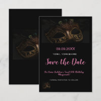 Elegant Pink Masquerade Mask Theme Sweet 16th