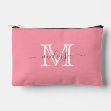 Elegant Pink Minimal Name and Monogram 