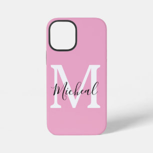 Elegant Pink Name Personalized iPhone 12 Mini Case