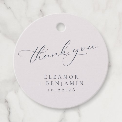 Elegant Pink Navy Floral Wedding Custom Thank You  Favor Tags