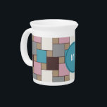 Elegant Pink Nectar Beverage Pitcher<br><div class="desc">We are celebrating the New 2013 color trends in this romantic serene weave pattern - using colors from the new COLOR PALETTE 2013 - Sophisticated and elegant, monochromatic Romantic pink, sensual blue, mahogany - a silver champagne and warm toast brown. We have left all of the images used in this...</div>