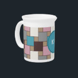 Elegant Pink Nectar Beverage Pitcher<br><div class="desc">We are celebrating the New 2013 color trends in this romantic serene weave pattern - using colors from the new COLOR PALETTE 2013 - Sophisticated and elegant, monochromatic Romantic pink, sensual blue, mahogany - a silver champagne and warm toast brown. We have left all of the images used in this...</div>