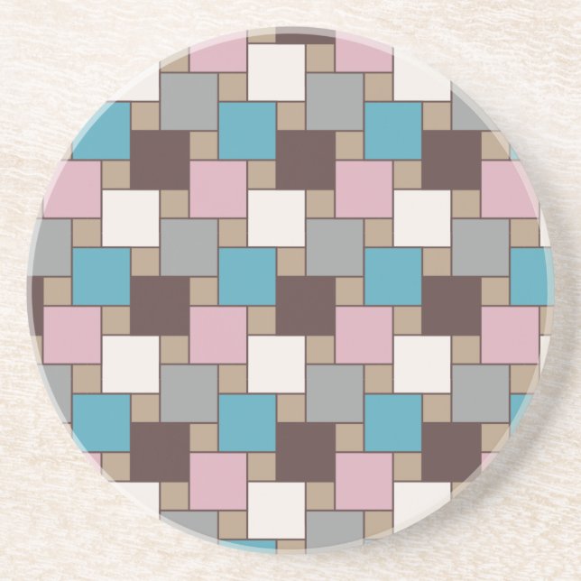 Elegant Pink Nectar Drink Coaster (Front)