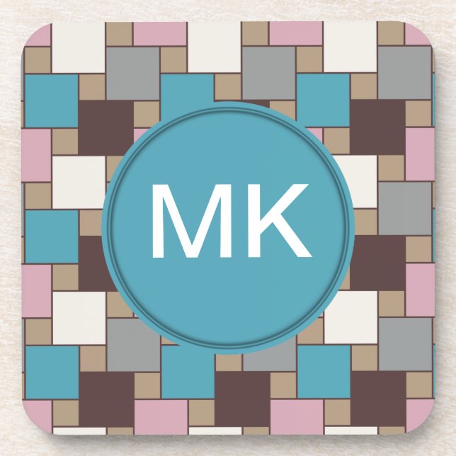 Elegant Pink Nectar Drink Coaster (Front)