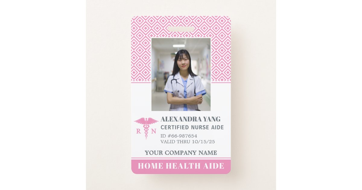 Pink Nurse Badge 