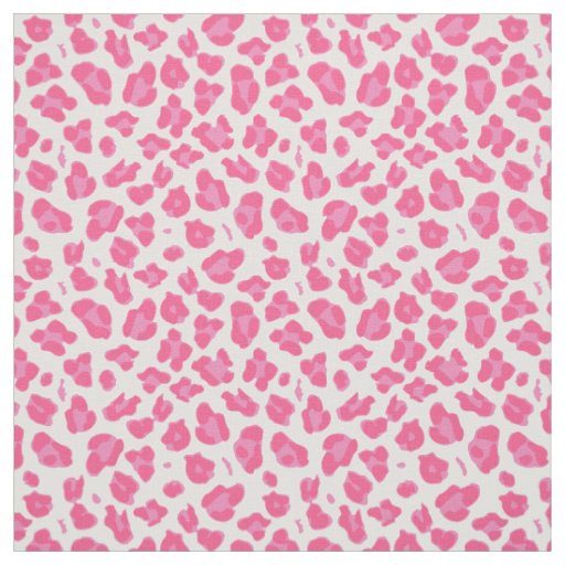 Elegant Pink on Pink Leopard Print Fabric