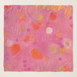 Elegant Pink Orange Gold All Over Original Design Scarf<br><div class="desc">Elegant Pink Orange Gold All Over Original Design Scarf by © Cathy Thompson. This is an original design by the artist. Very stylish and fashion forward.</div>