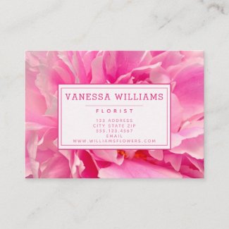 Elegant Pink Peonies - Personalized