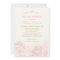 Elegant Pink Peony Sketch Gold Wedding Shower