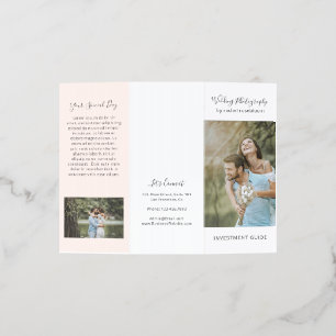 Elegant Pink Photography Business Brochure