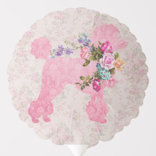 Elegant Pink Poodle Party Supplies Balloon