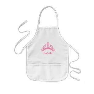 Elegant Pink Princess Tiara, Crown for Girls Kids' Apron