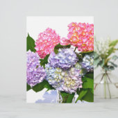 Elegant pink purple blue floral hydrangea bouquet (Standing Front)
