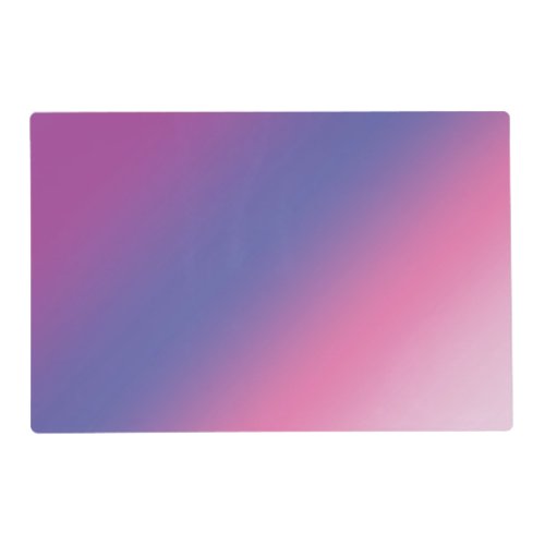 elegant pink purple blue ombre gradient colorful placemat