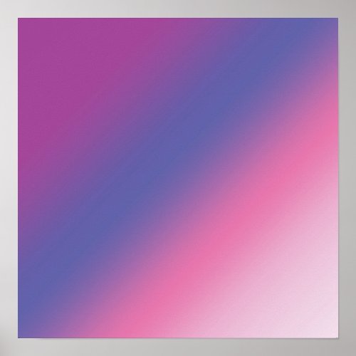elegant pink purple blue ombre gradient colorful poster