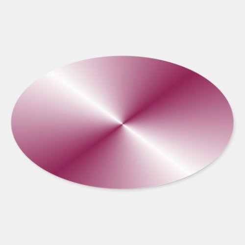 Elegant Pink Purple Color Custom Blank Template Oval Sticker