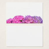 Elegant pink purple floral hydrangeas  (Front & Back)