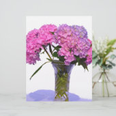 Elegant pink purple florals hydrangeas (Standing Front)