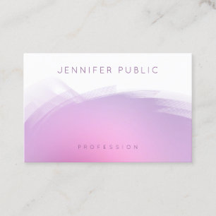 Elegant Pink Purple Modern Professional Template Business Card