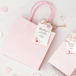 Elegant Pink & Red Floral Bridal Shower Thank You Gift Tags<br><div class="desc">Show your appreciation with our Elegant Floral Bridal Shower Thank You Tags. These tags feature a lovely pink, red, and gold floral design, with elegant calligraphy. Perfect for adding a sophisticated touch to your bridal shower favors, they can be easily customized. If you need help with customization, please don't hesitate...</div>