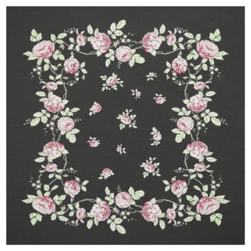 Elegant Pink Rose Fabric