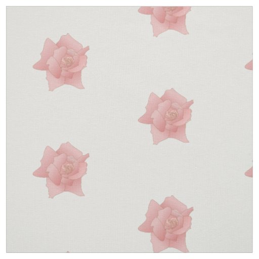 Elegant Pink Rose Floral Pattern Fabric
