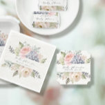 Elegant Pink Rose Garden Sweet Baby Girl Shower Paper Coaster<br><div class="desc">PAPER COASTERS FOR TABLE DECOR | This collection features a dreamy, magical rose garden floral that is OH So Feminine! Perfect to welcome your sweet baby girl and your guests. English cottage garden style roses in blush pink, peach and pink with blue hydrangea with hints of lavender wildflowers and baby's...</div>