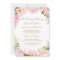 Elegant Pink Rose Memorial Service Invitation
