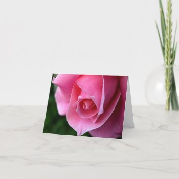 Elegant Pink Rose Note Card by ForEverProud at Zazzle