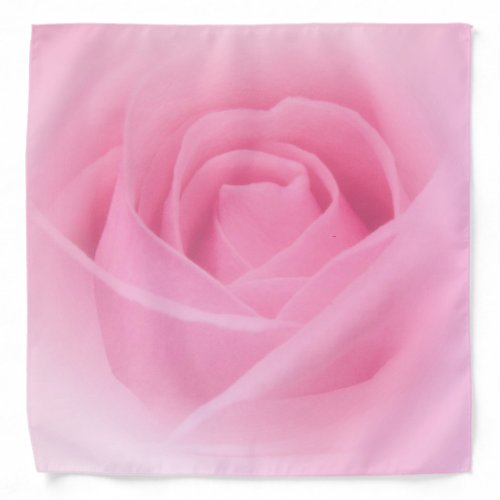 Elegant Pink Rose Template Nature Flowers Trendy Bandana