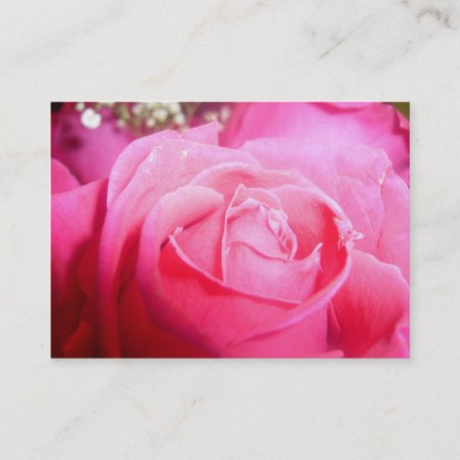 Customizable Elegant Pink Rose Wedding Planner Business Card