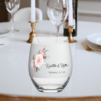 Elegant Pink Roses and Silver Wedding 