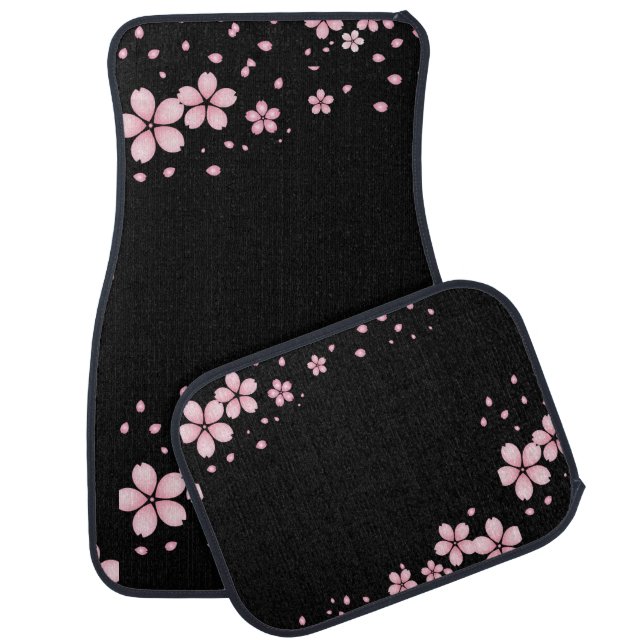 Elegant Pink Roses Classy Chic Girly Car Floor Mat (Set)