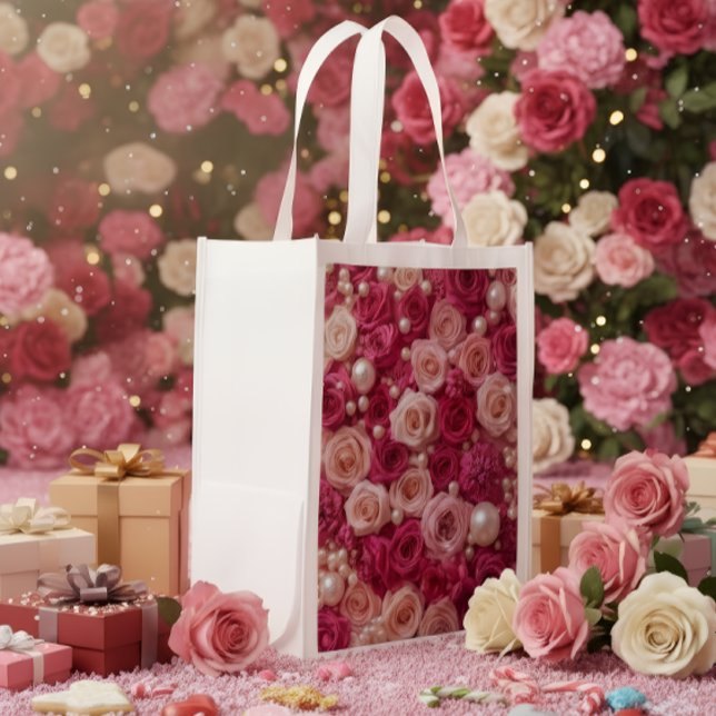 Elegant Pink Roses Gift Bag (Creator Uploaded)