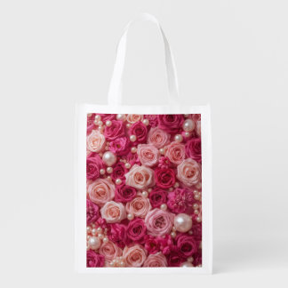 Elegant Pink Roses Gift Bag