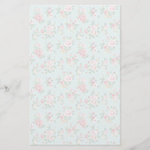 Elegant Pink Roses Stationery