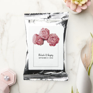 Elegant Pink Roses Wedding Coffee Drink Mix