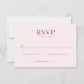 Elegant Pink RSVP Card