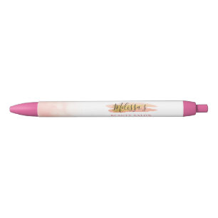elegant pink salon business pen