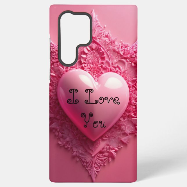 "Elegant Pink Samsung Galaxy S22 Ultra Case" Samsung Galaxy Case (Back)