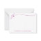  Elegant Pink Script Monogram Initials