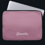 Elegant Pink Script Name  Laptop Sleeve<br><div class="desc">This personalized pink laptop sleeve with your name of choice is modern and elegant. All colors can be changed if you like.</div>
