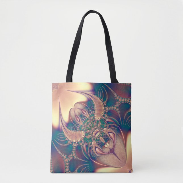 Elegant Pink Silk  Design Tote Bag (Front)