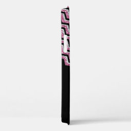 Elegant Pink Silver Glitter Chevron Personalized Case Mate Iphone Case