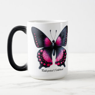 Elegant Pink Spotted Butterfly Wrap Color Morph Mug