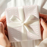 Elegant Pink Stripe Pattern Wrapping Paper<br><div class="desc">Pink Stripe Vintage Pattern Wrapping Paper</div>