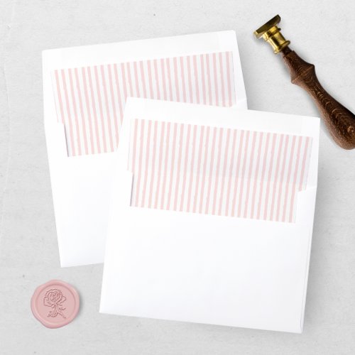 Elegant Pink Striped Envelope Liner